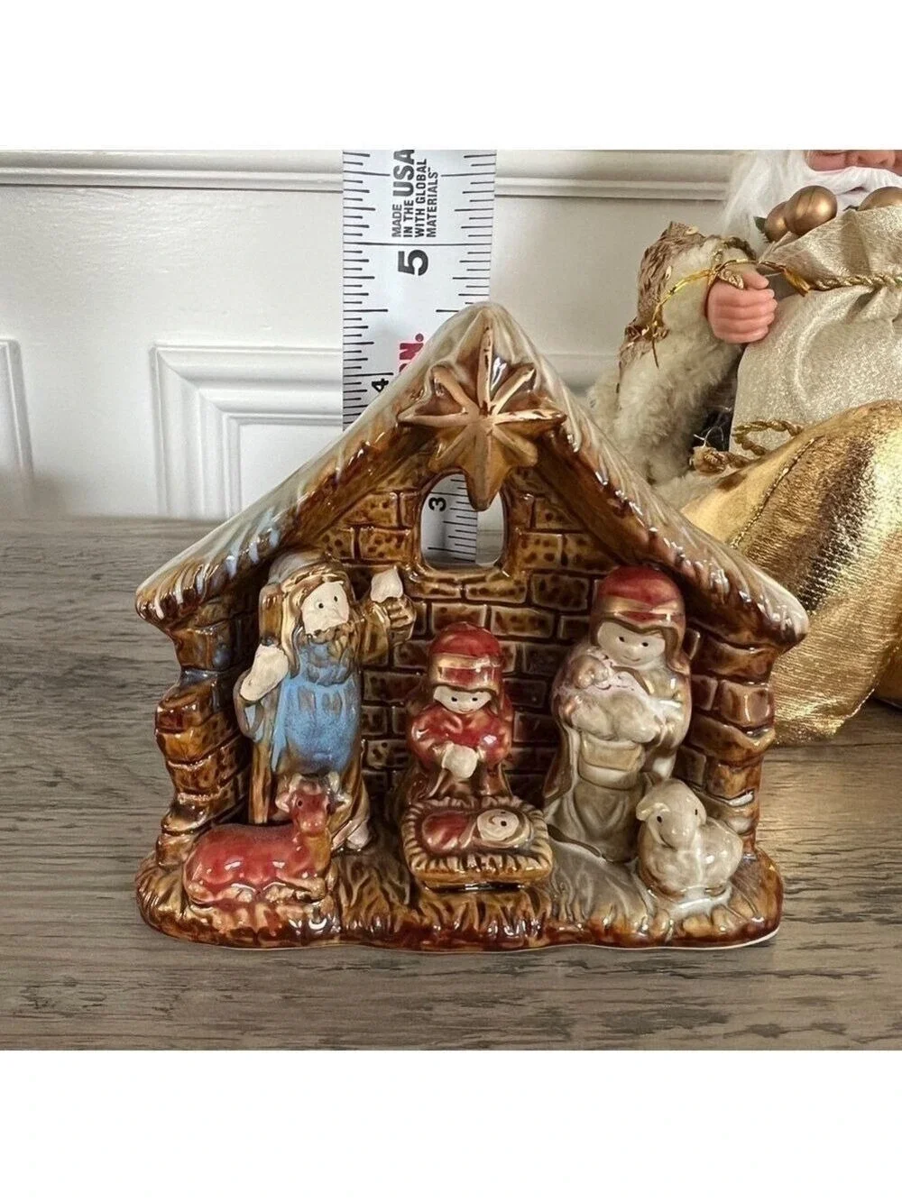 Vintage Miniature Nativity Scene